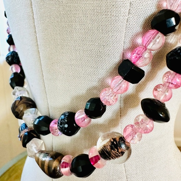 Modern Vintage Venetian Art Glass Bead Necklace - Picture 16 of 17